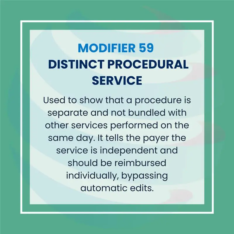 Modifiers 59, 25, and 91 in Medical Billing
