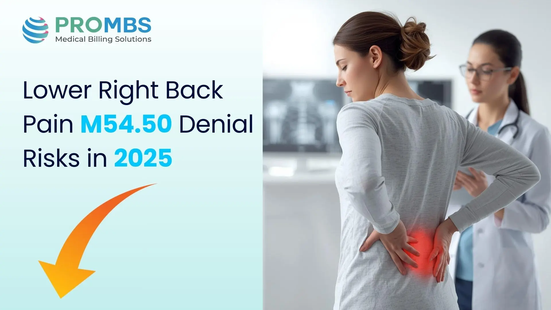 Lower Right Back Pain M5450 Denial Risks in 2025