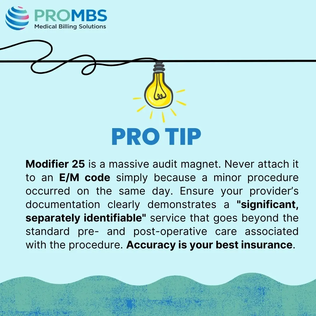 Coding Compliance - Pro Tip - Leverage Modifier 25 Correctly