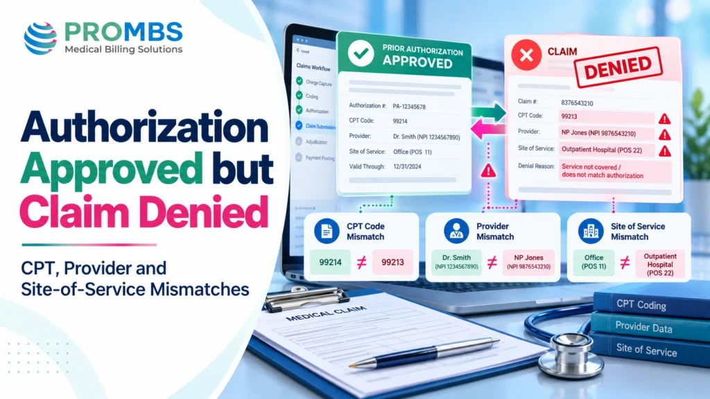 authorization approved but claim denied
