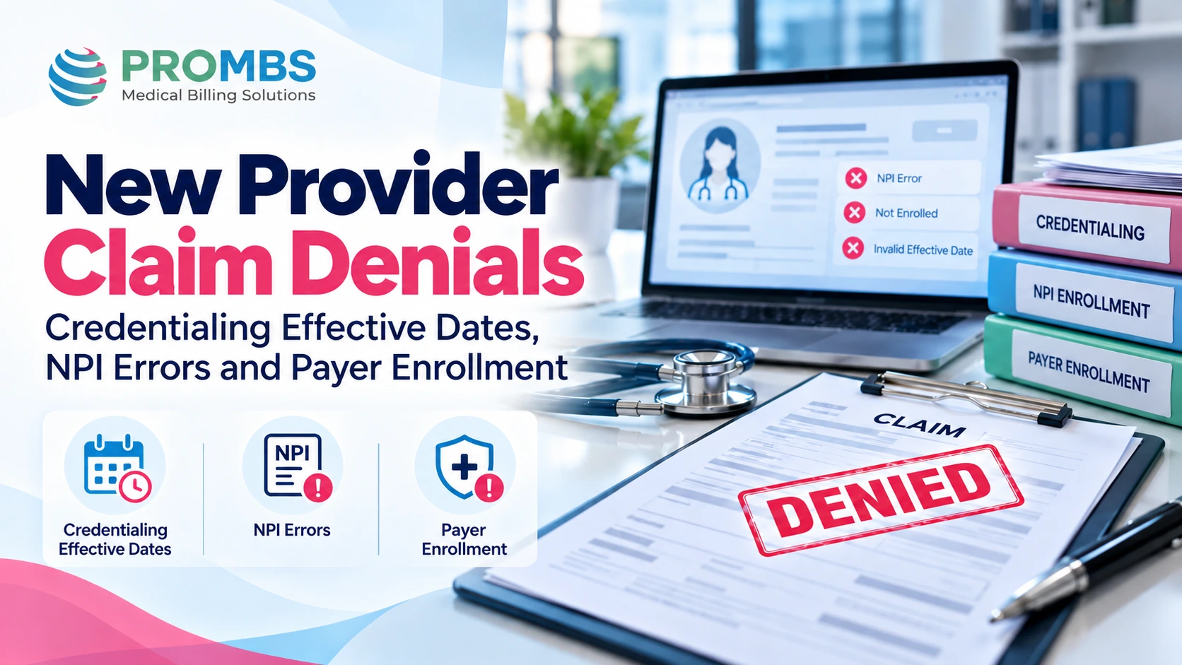 provider enrollment claim denials